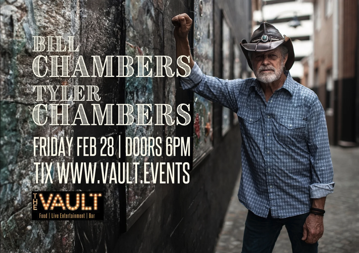 Flyer for concert featuring Bill Chambers